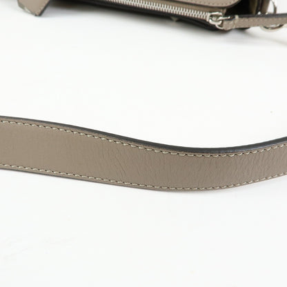 Fendi By The Way Satchel Leather, Beige, Leather, Handbag