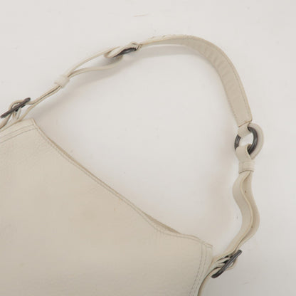 Bottega Veneta Shoulder Leather, White, Leather, Shoulder Bag