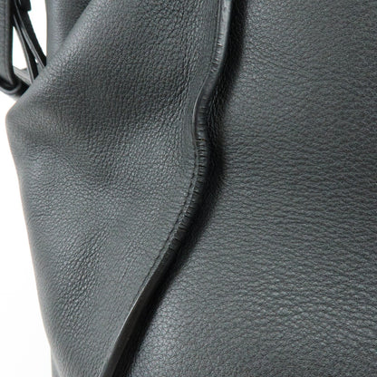 Loewe Hammock Leather, Black, Leather, Handbag