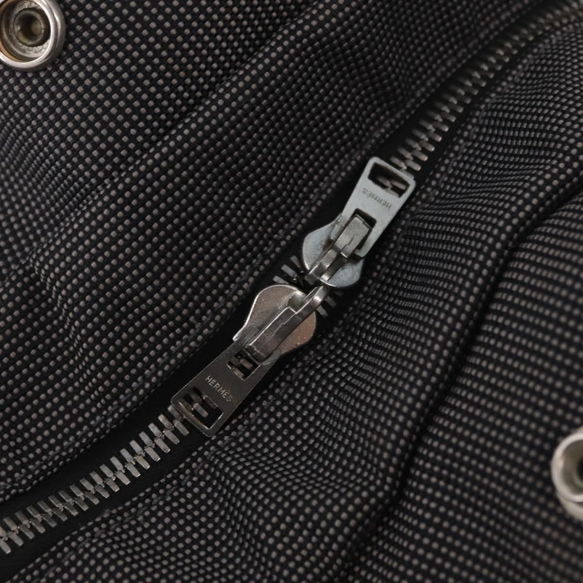 Hermes Herline Canvas, Gray, Canvas, Backpack