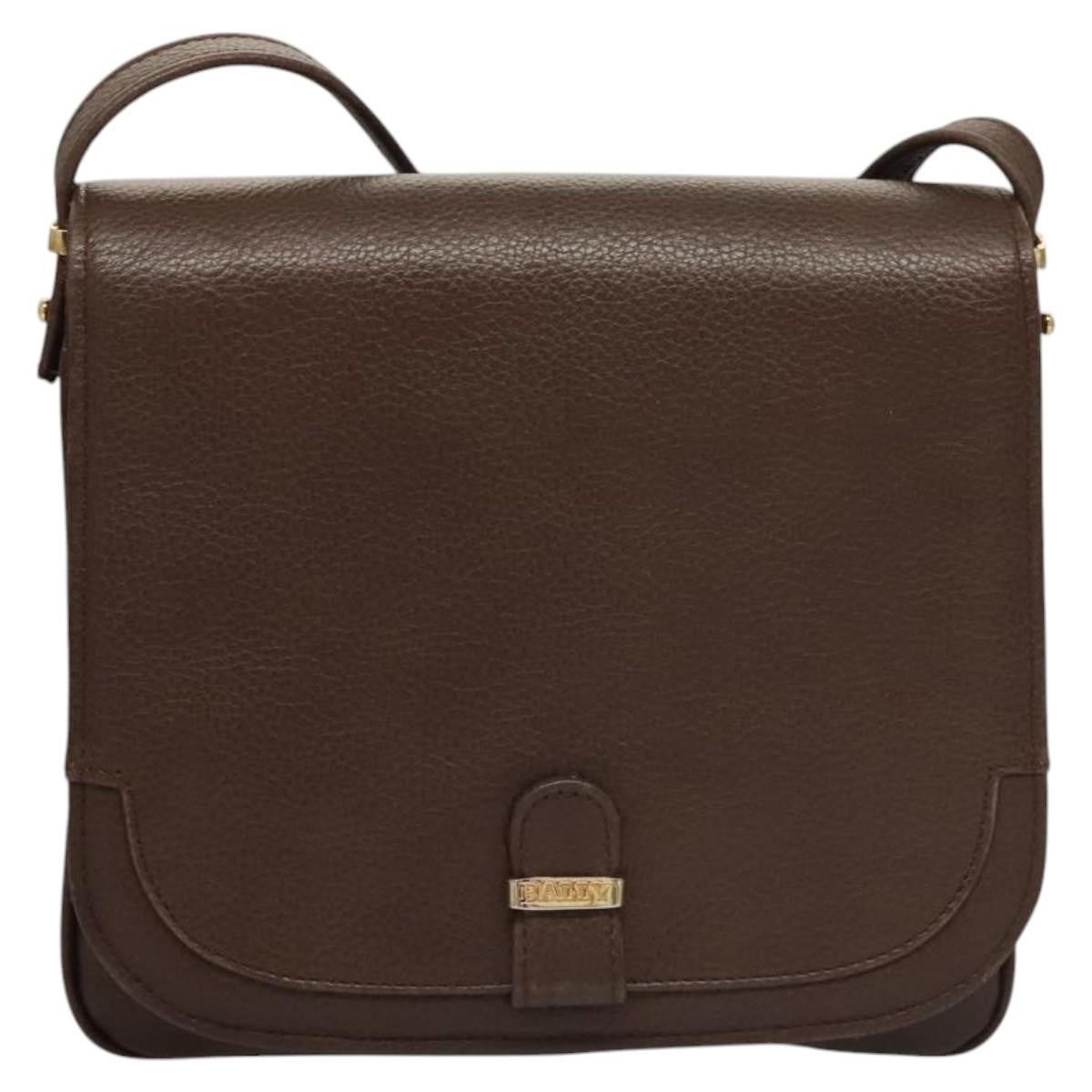 Bally Vintage Leather, Brown, Leather, Shoulder Bag