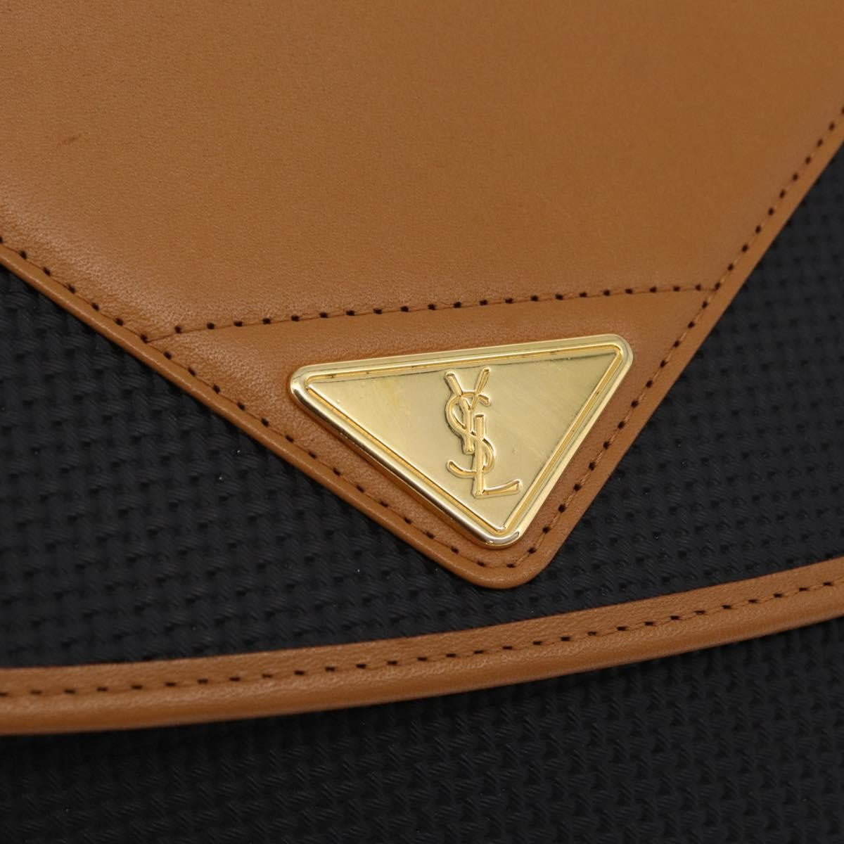 Saint Laurent Vintage Shoulder bag leather, Black, Leather, Shoulder Bag