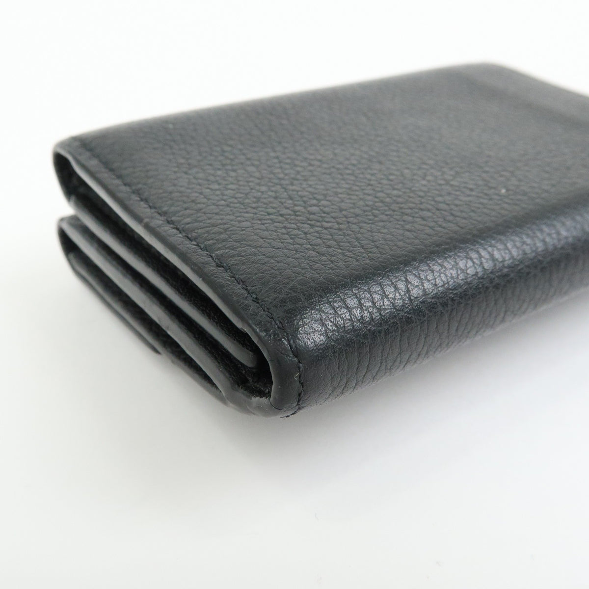 Louis Vuitton Lockmini Leather, Black, Leather, Wallet