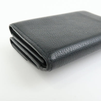 Louis Vuitton Lockmini Leather, Black, Leather, Wallet