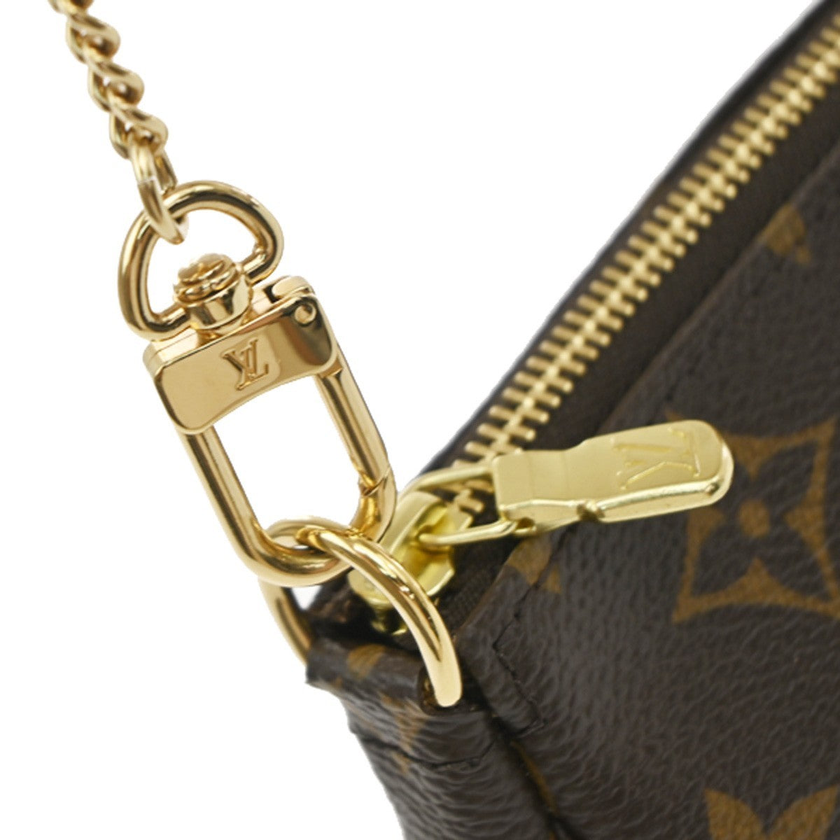 Louis Vuitton Mini pochette accessoires Canvas, Brown, Canvas, Clutch