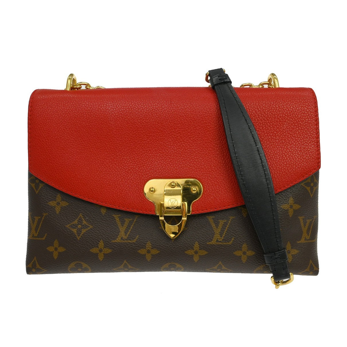 Louis Vuitton Saint Placide Monogram Canvas and Leather, Brown, Canvas, Shoulder Bag