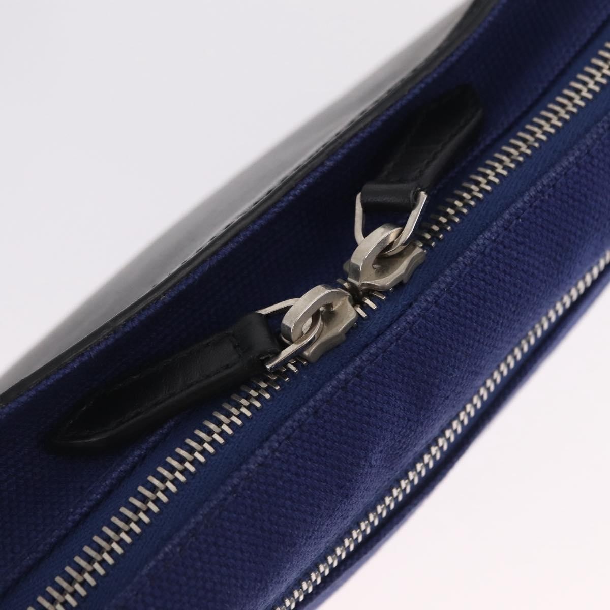 Balenciaga Navy Neo Lift Waist Canvas and Leather, Blue, Canvas, Handbag