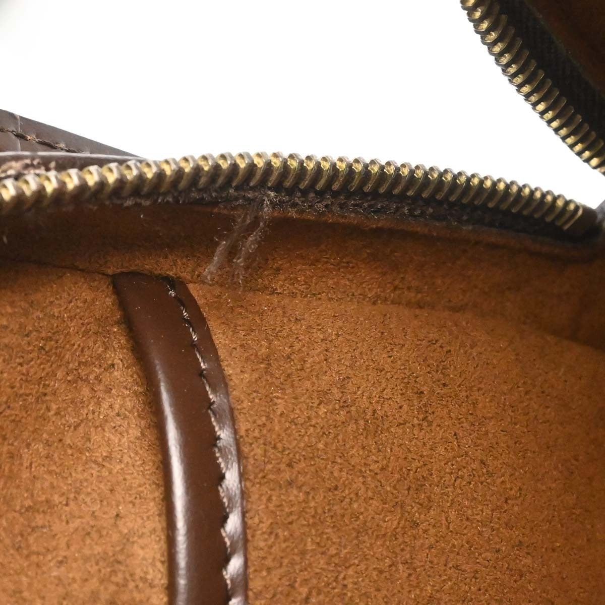 Louis Vuitton Pochette Saint Louis Damier Ebene, Brown, Canvas, Clutch