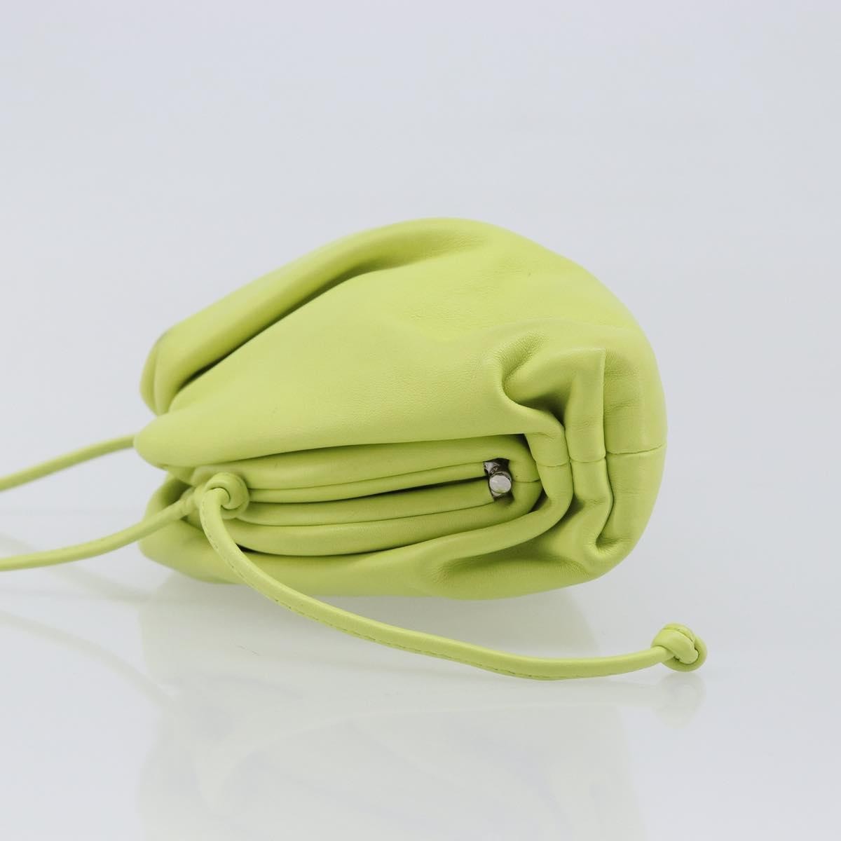 Bottega Veneta The Pouch Coin Purse Leather, Green, Leather, Clutch