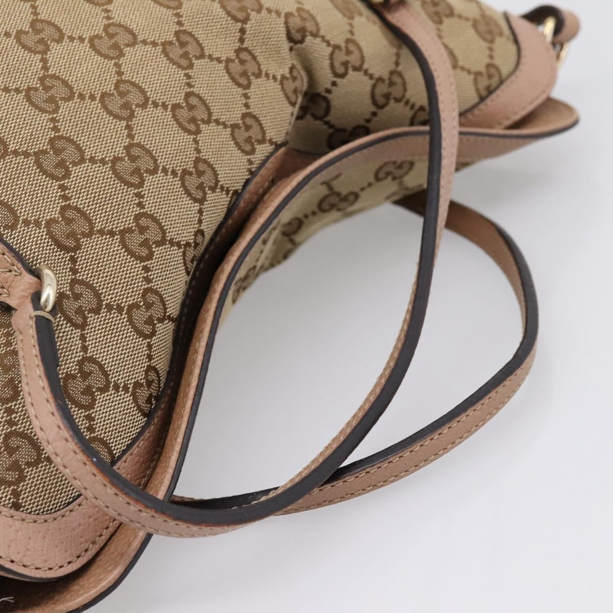 Gucci Bree Convertible Top Handle GG Canvas with Leather, Beige, Canvas, Handbag