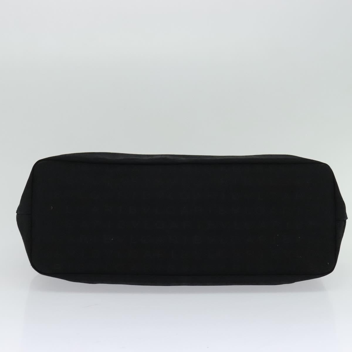 Bvlgari Logomania Canvas, Black, Canvas, Shoulder Bag