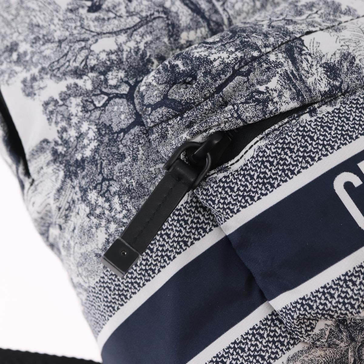 Christian Dior Toile De Jouy Travel Technical Fabric, Navy, Nylon, Backpack