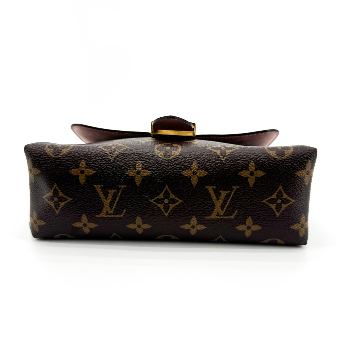 Louis Vuitton Braided Handle Locky Monogram Canvas with Leather, Brown, Canvas, Handbag