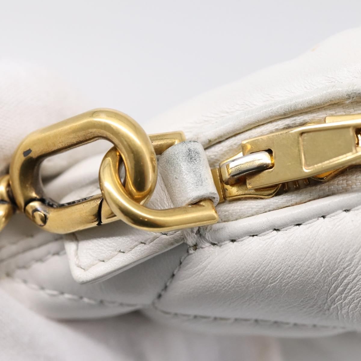 Balenciaga Touch B. Camera Quilted Leather, White, Leather, Handbag