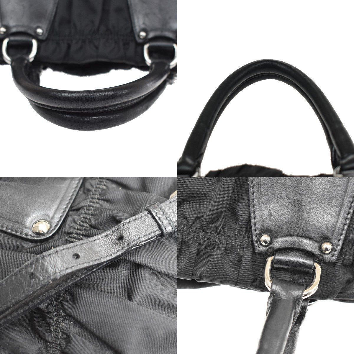 Prada Gaufre Shopping Tessuto, Black, Nylon, Tote Bag