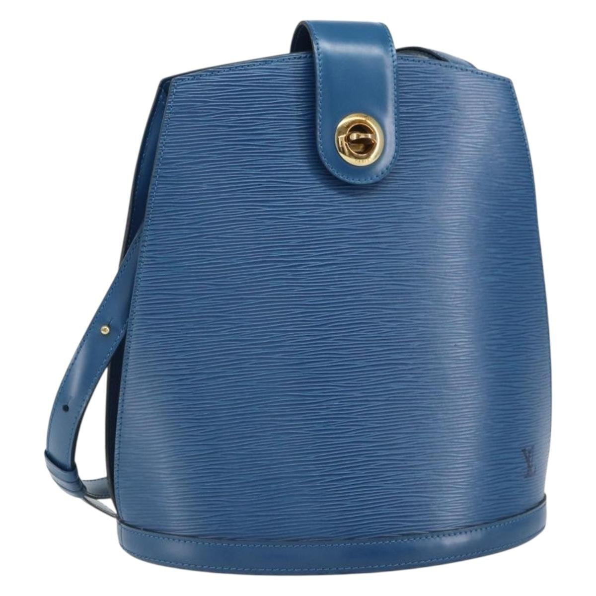 Louis Vuitton Cluny Epi Leather, Blue, Leather, Shoulder Bag