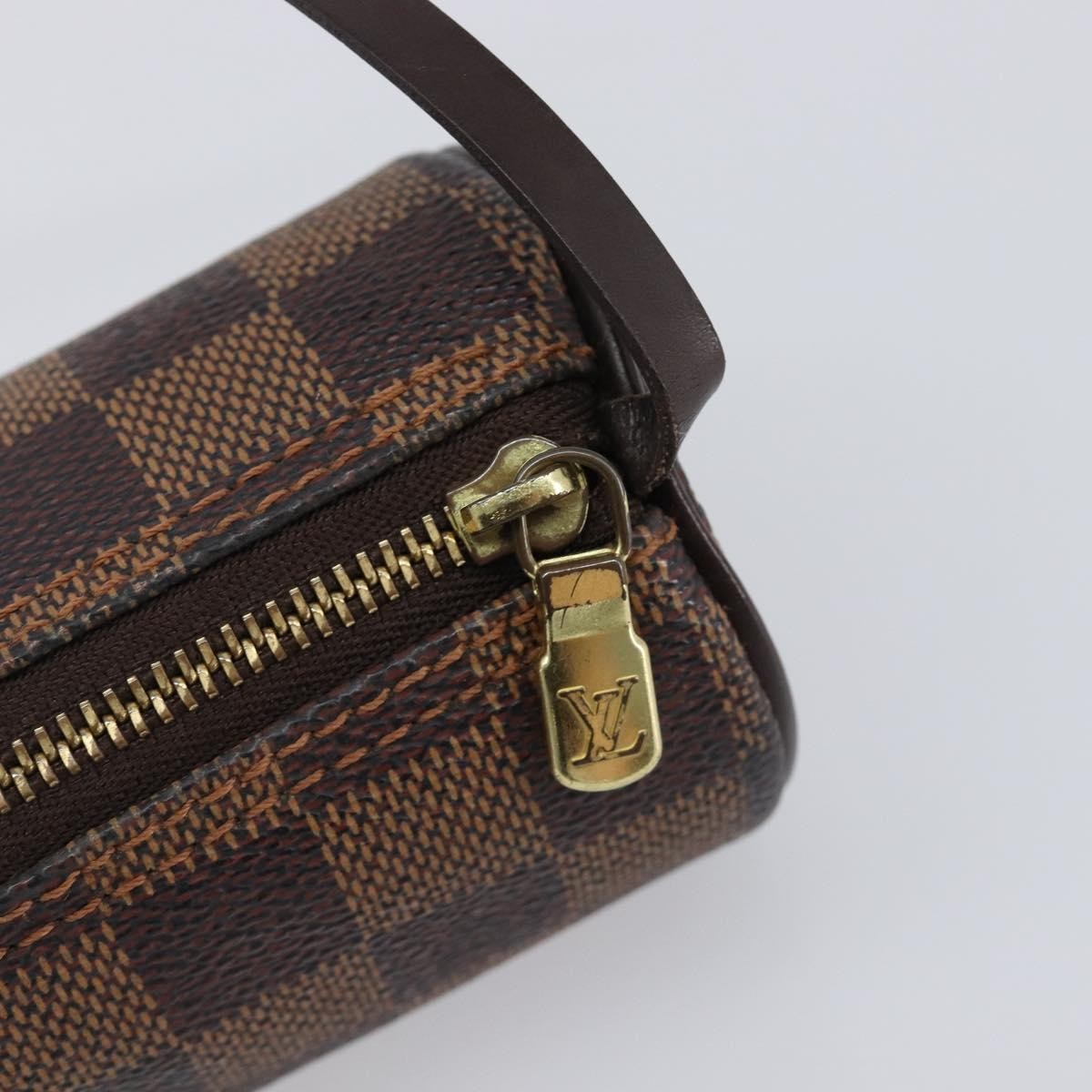 Louis Vuitton Papillon Pochette Damier, Brown, Canvas, Clutch