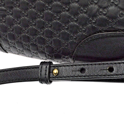 Gucci Bree Disco Microguccissima Leather, Black, Leather, Crossbody Bag