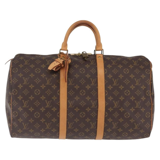 Louis Vuitton Keepall Monogram Canvas, Brown, Canvas, Travel Bag