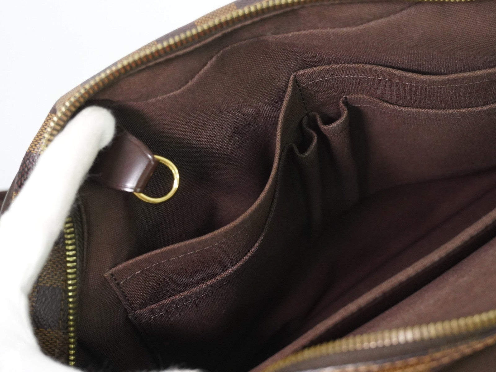 Louis Vuitton Shelton Messenger Damier Ebene, Brown, Canvas, Shoulder Bag