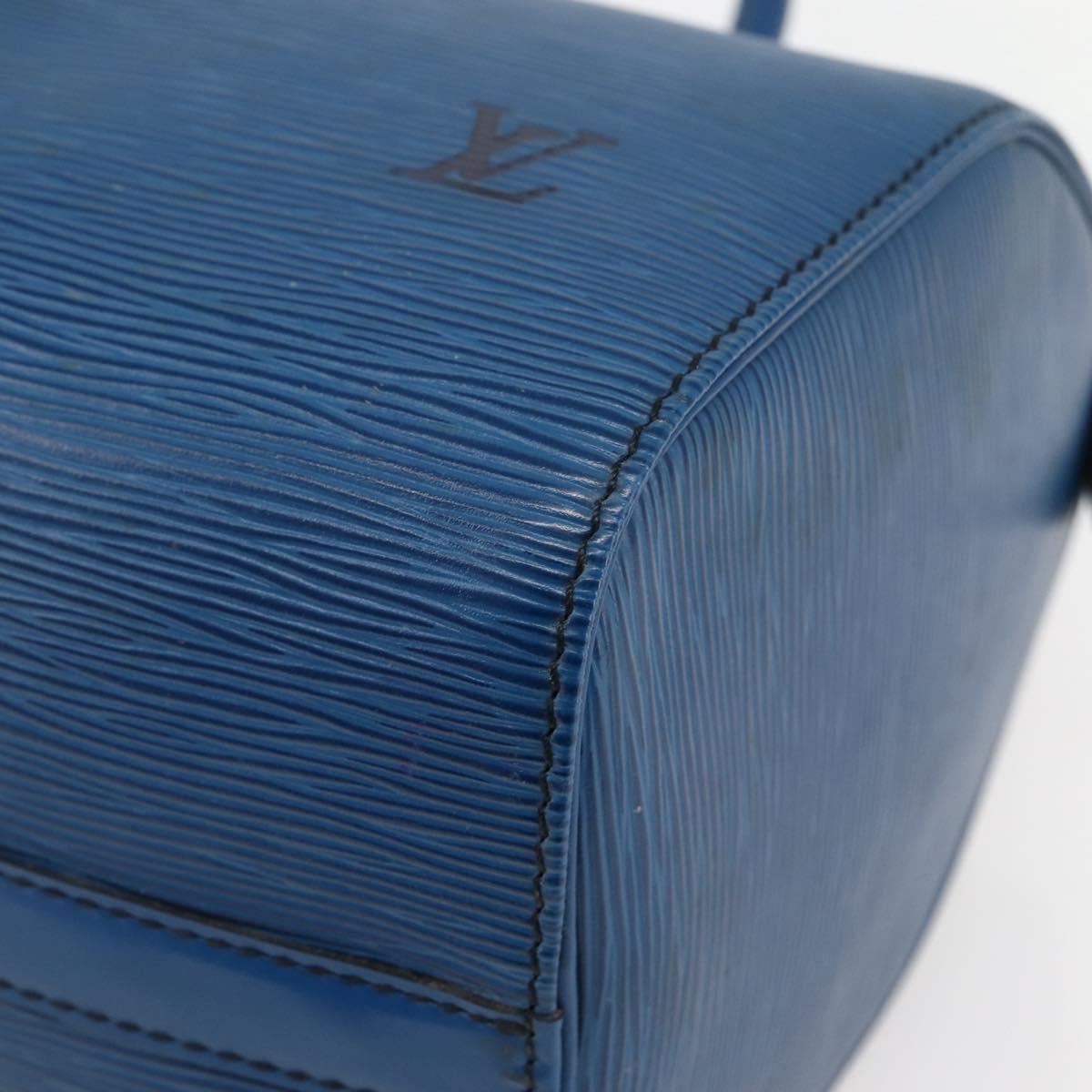 Louis Vuitton Speedy Handbag Epi Leather, BLUE, LEATHER, Handbag