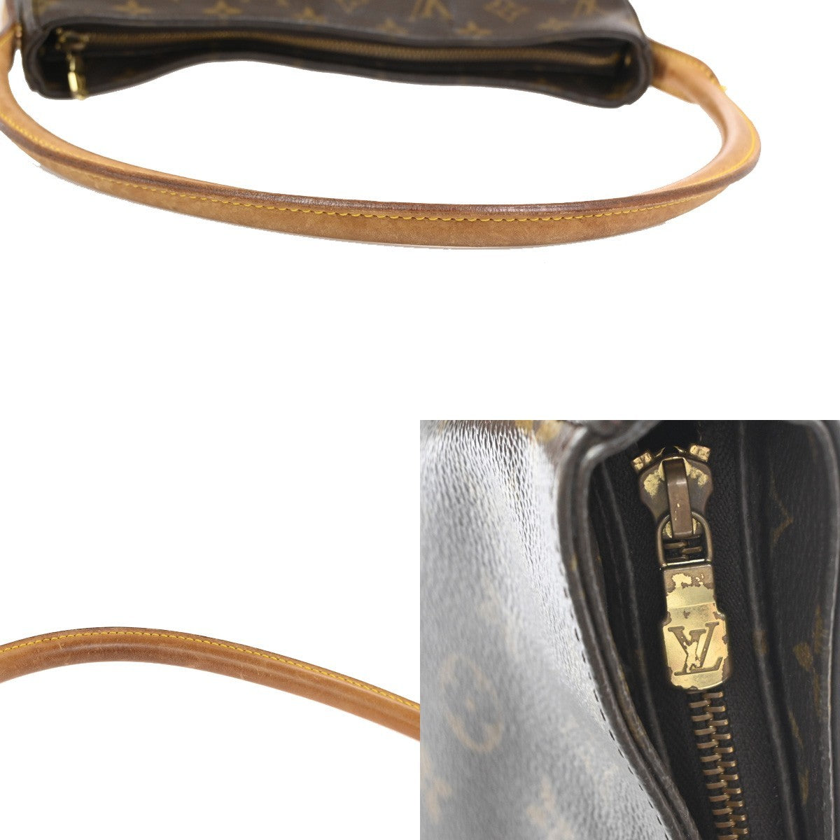 Louis Vuitton Looping Monogram Canvas, Brown, Canvas, Handbag