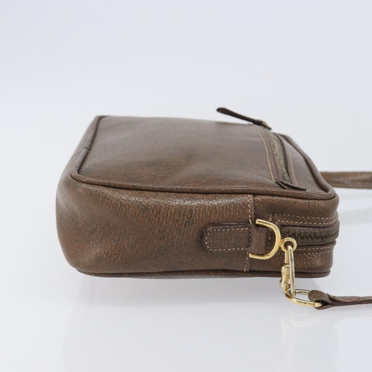 Gucci Shoulder Leather, Brown, Leather, Shoulder Bag