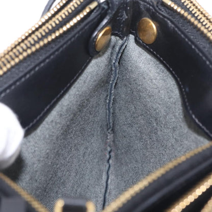 Celine Trio Leather, Black, Leather, Crossbody Bag