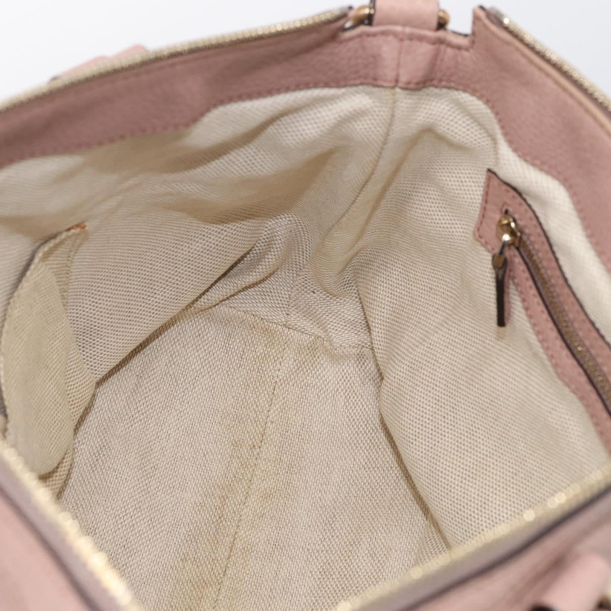 Gucci Soho Convertible Soft Top Handle Leather, Pink, Leather, Handbag