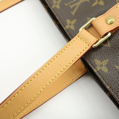 Louis Vuitton Shopping Sac Monogram Canvas, Brown, Canvas, Handbag