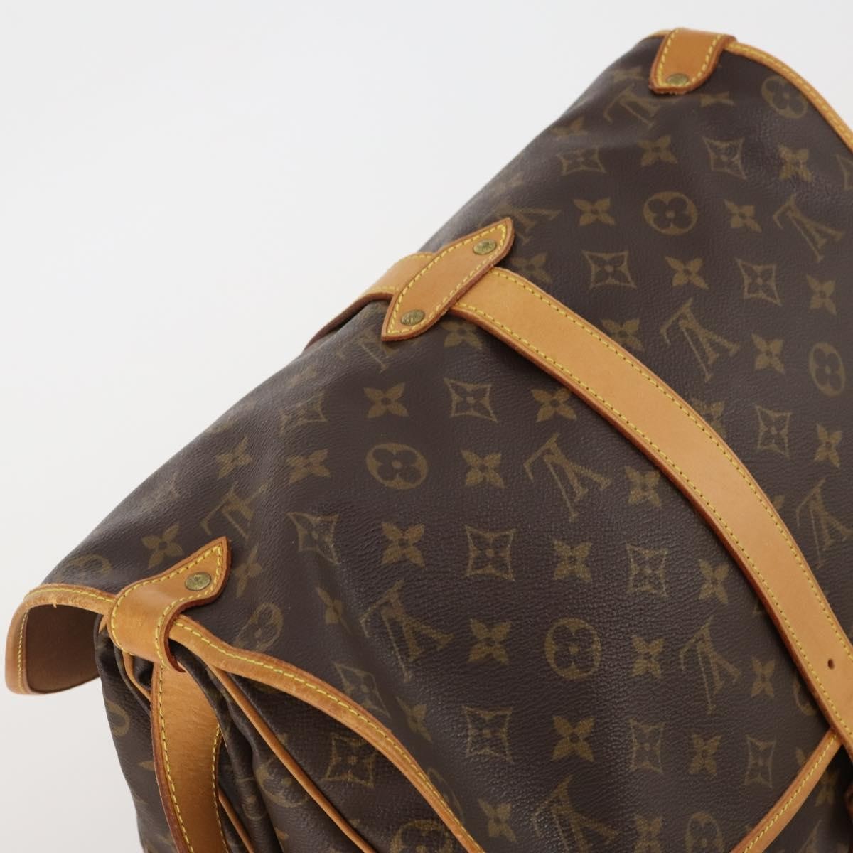 Louis Vuitton Saumur Monogram, Brown, Canvas, Shoulder Bag