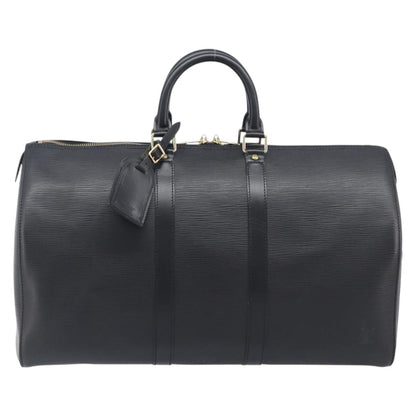 Louis Vuitton Keepall Epi Leather, Black, Leather, Travel Bag