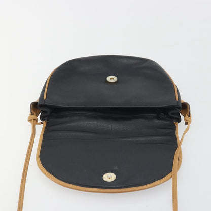 Celine Vintage Leather, Black, Leather, Shoulder Bag