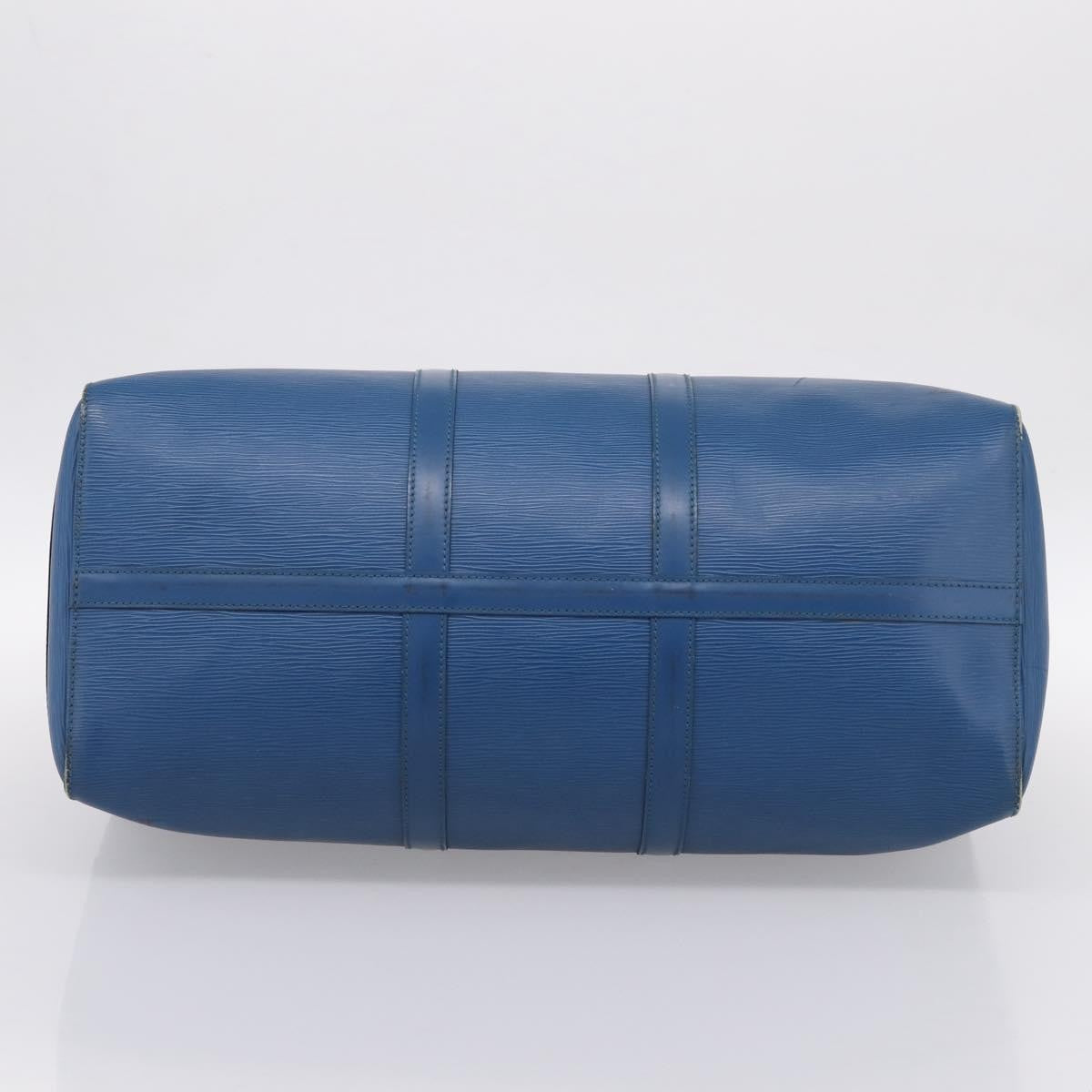 Louis Vuitton Keepall Epi Leather, Blue, Leather, Travel Bag