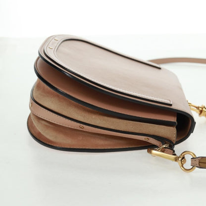 Chloe Nile Leather, Pink, Leather, Handbag