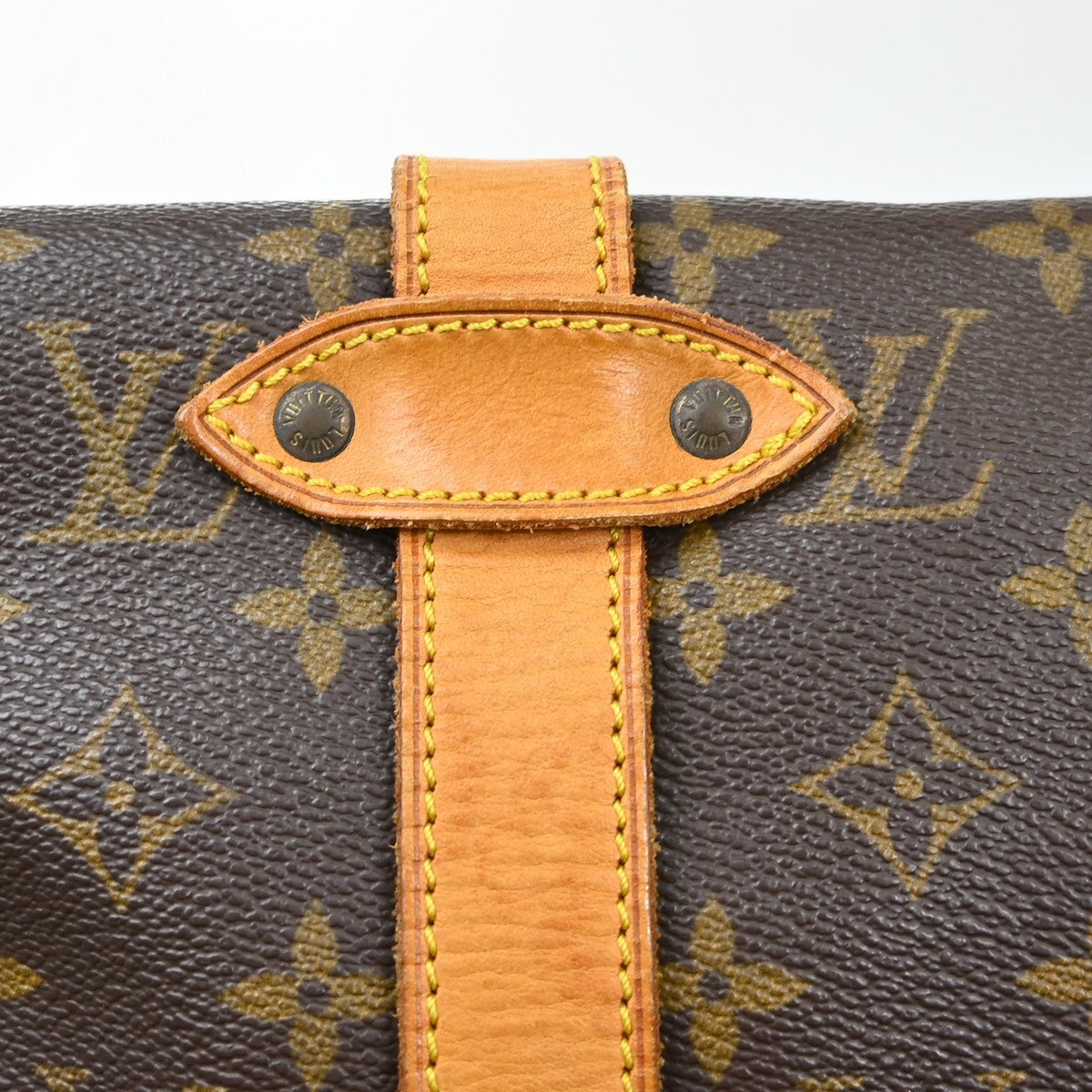 Louis Vuitton Saumur Monogram Canvas, Brown, Canvas, Shoulder Bag