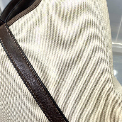 Hermes Picotin Toile and Leather, Beige, Canvas, Toiletry Case