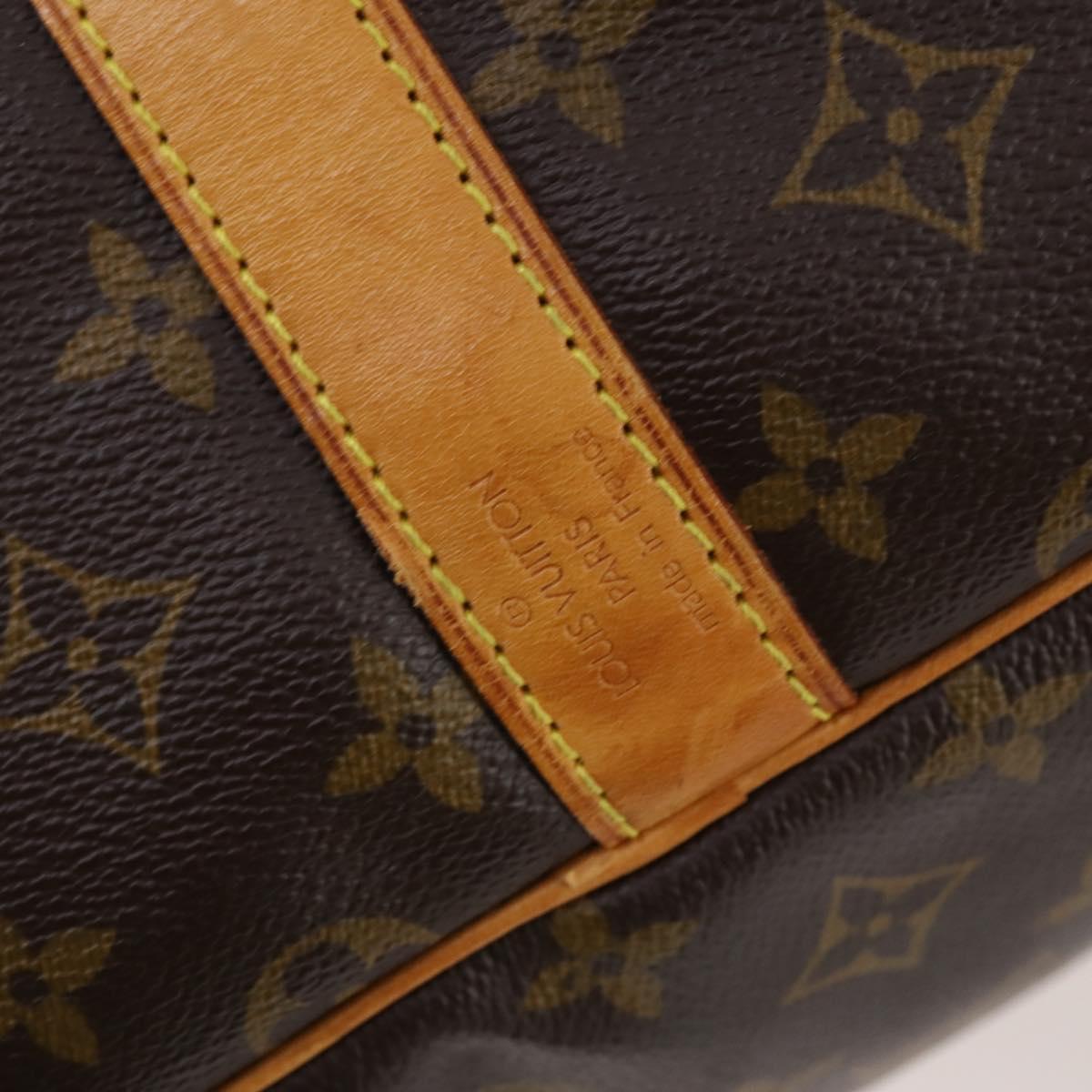 Louis Vuitton Keepall Bandouliere Bag Monogram Canvas, BROWN, CANVAS, Travel bag