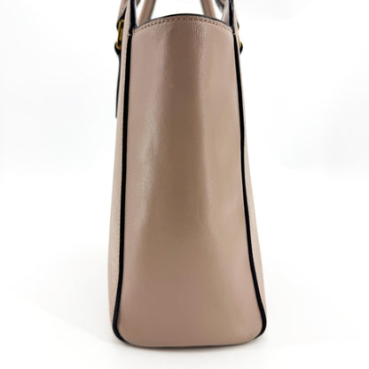 Prada Vintage Tote Leather, Beige, Leather, Tote Bag