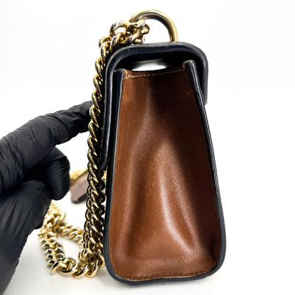 Gucci Padlock Clutch GG Canvas and Leather, Black, Canvas, Clutch