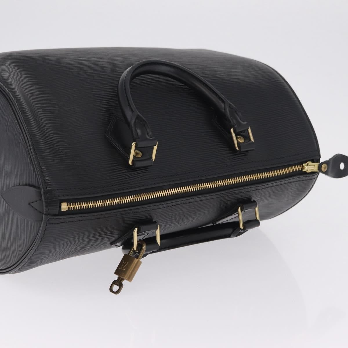 Louis Vuitton Speedy Epi Leather, Black, Leather, Handbag