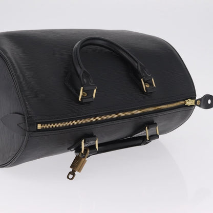 Louis Vuitton Speedy Epi Leather, Black, Leather, Handbag