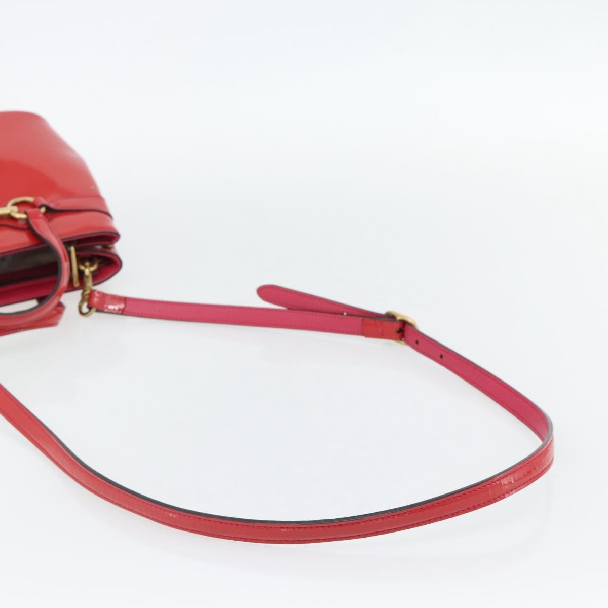 Gucci Bright Bit Convertible Tote Patent, Pink, Patent Leather, Tote Bag