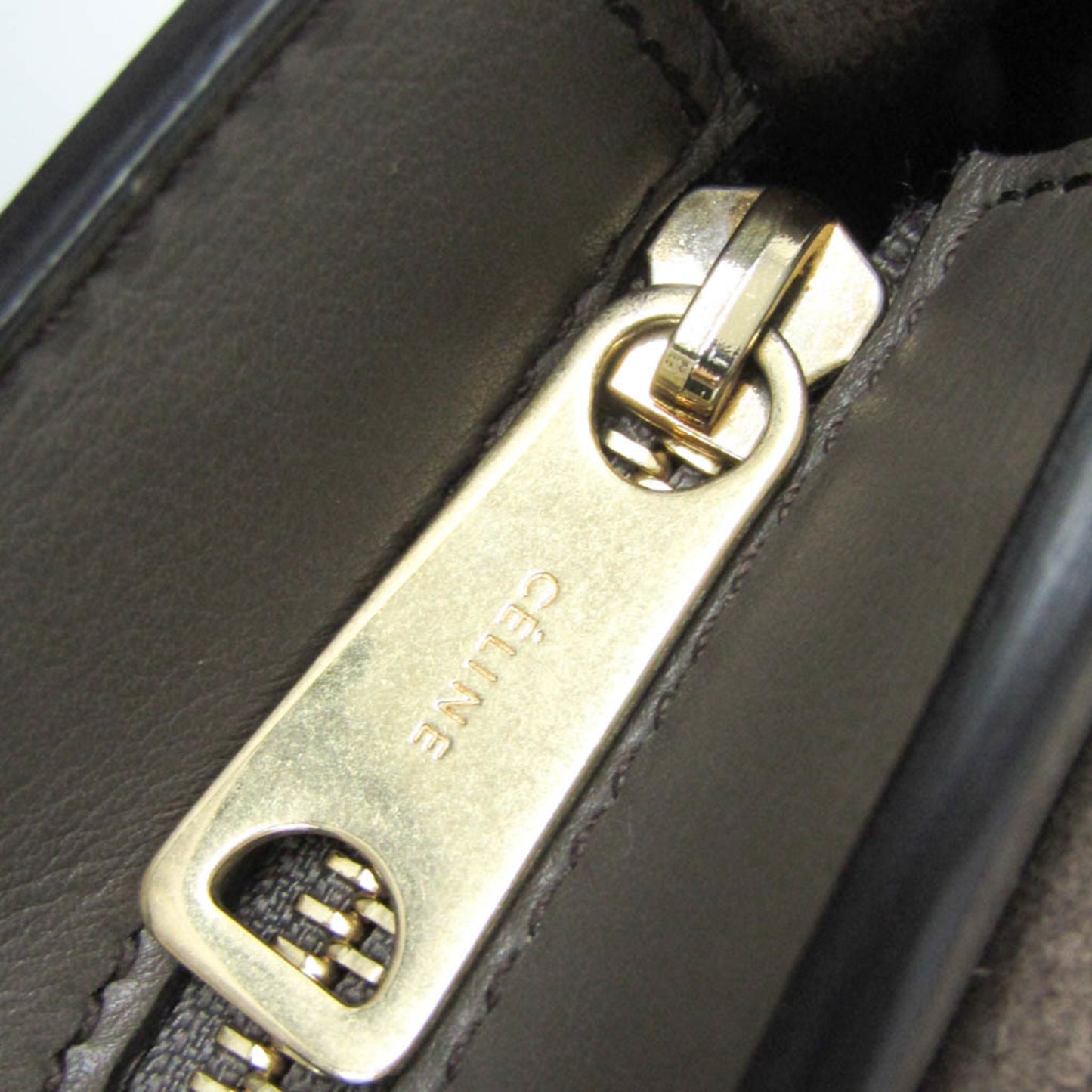 Celine Tricolor Trapeze Leather, Multicolour, Leather, Handbag