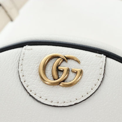 Gucci x adidas Ophidia Round Leather, White, Leather, Crossbody Bag