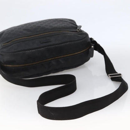 Gucci Zip Messenger GG Imprime, Black, Canvas, Shoulder Bag