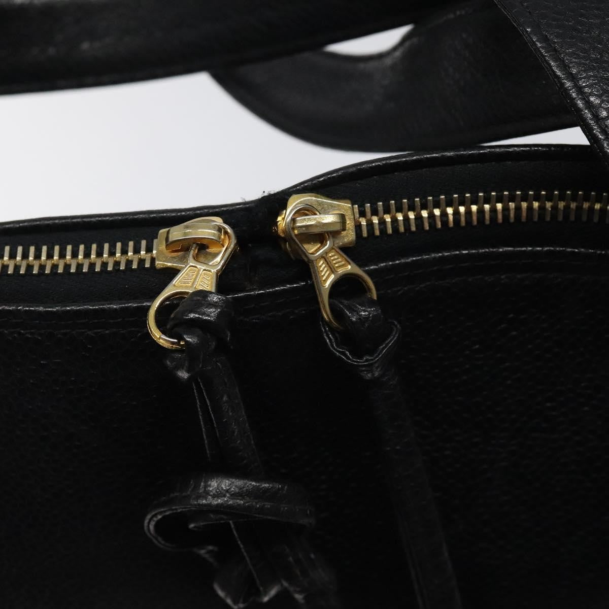 Chanel Vintage CC Dome Caviar, Black, Calfskin, Handbag