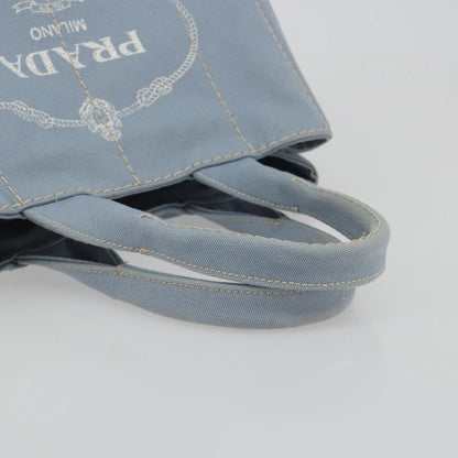 Prada Canapa Canvas, Blue, Canvas, Tote Bag