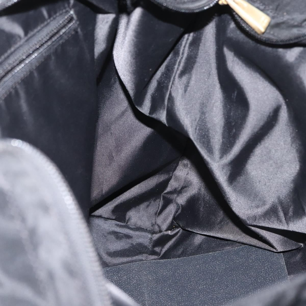 Celine Circle logo Nylon, Black, Nylon, Tote Bag