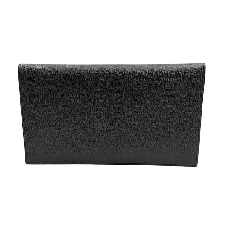 Saint Laurent Uptown Flap Leather, Black, Leather, Wallet